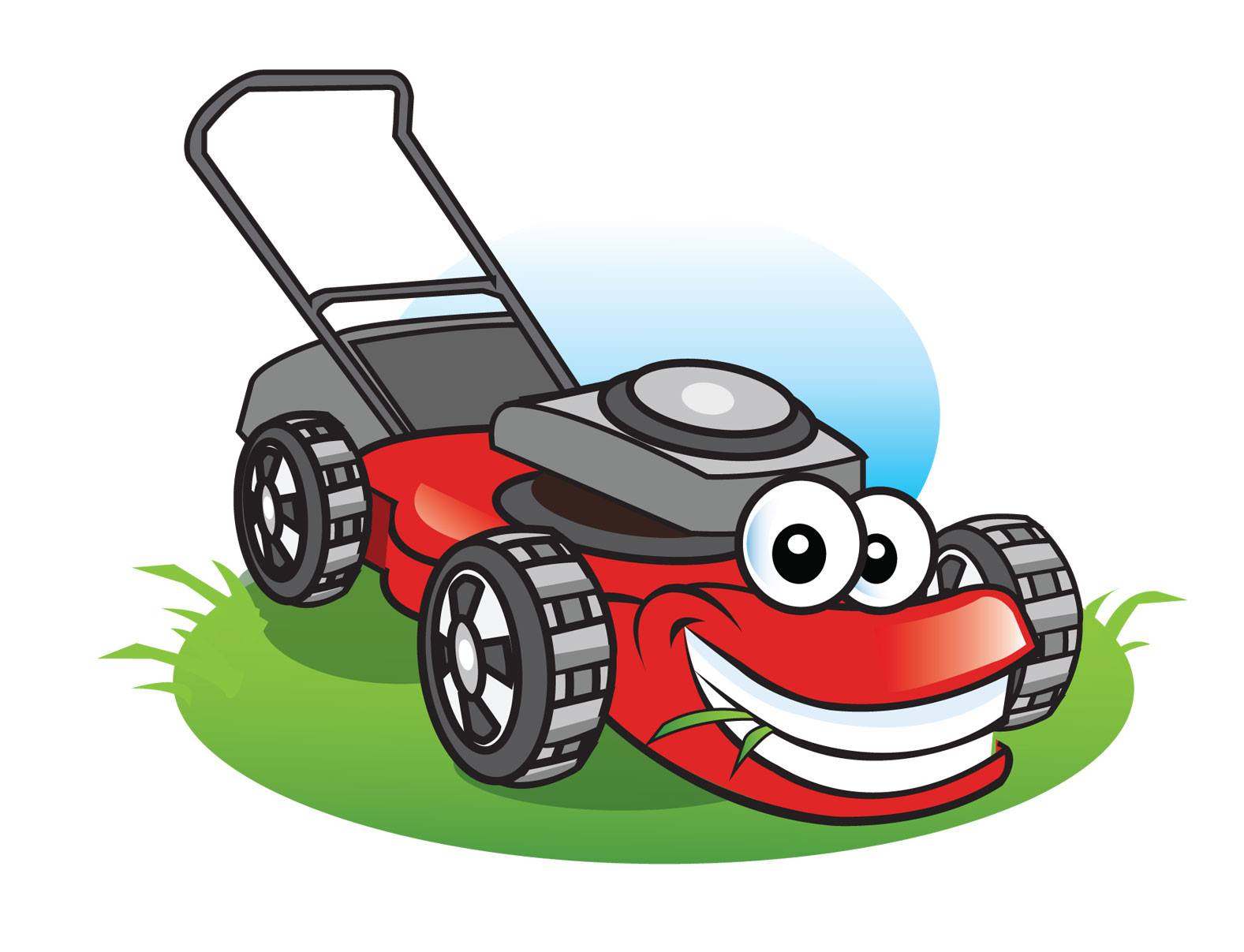 free cartoon lawn mower clipart - photo #13