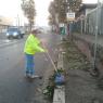 RACCOLTA FOGLIE E RIFIUTI IN VIA PRENESTINA E IN QUARTIERE